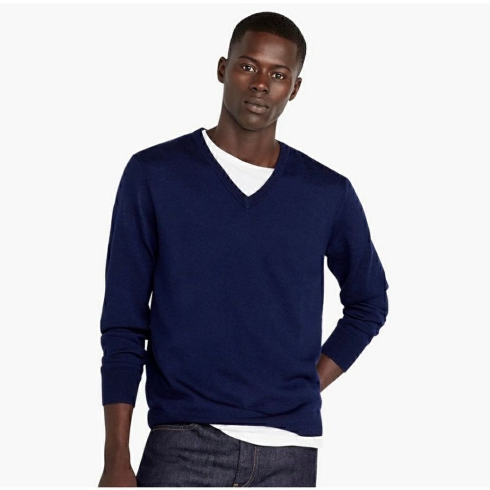 J. Crew Factory 100% merino wool V-neck sweater size XL